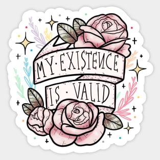 my existence is valid Sticker